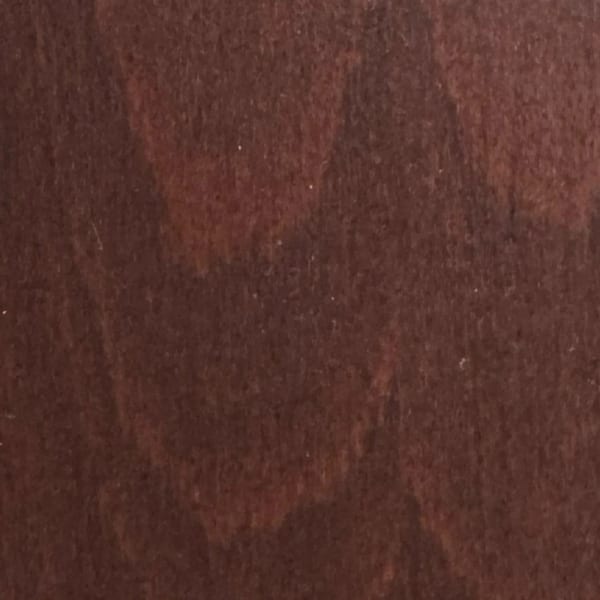 Cherry: a deep red cherry stain on beech