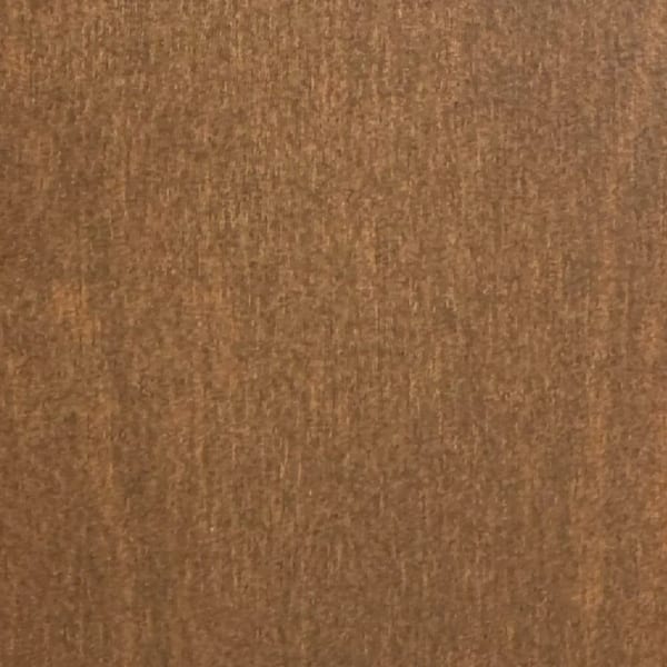 Walnut: a mid-brown walnut stain on beech